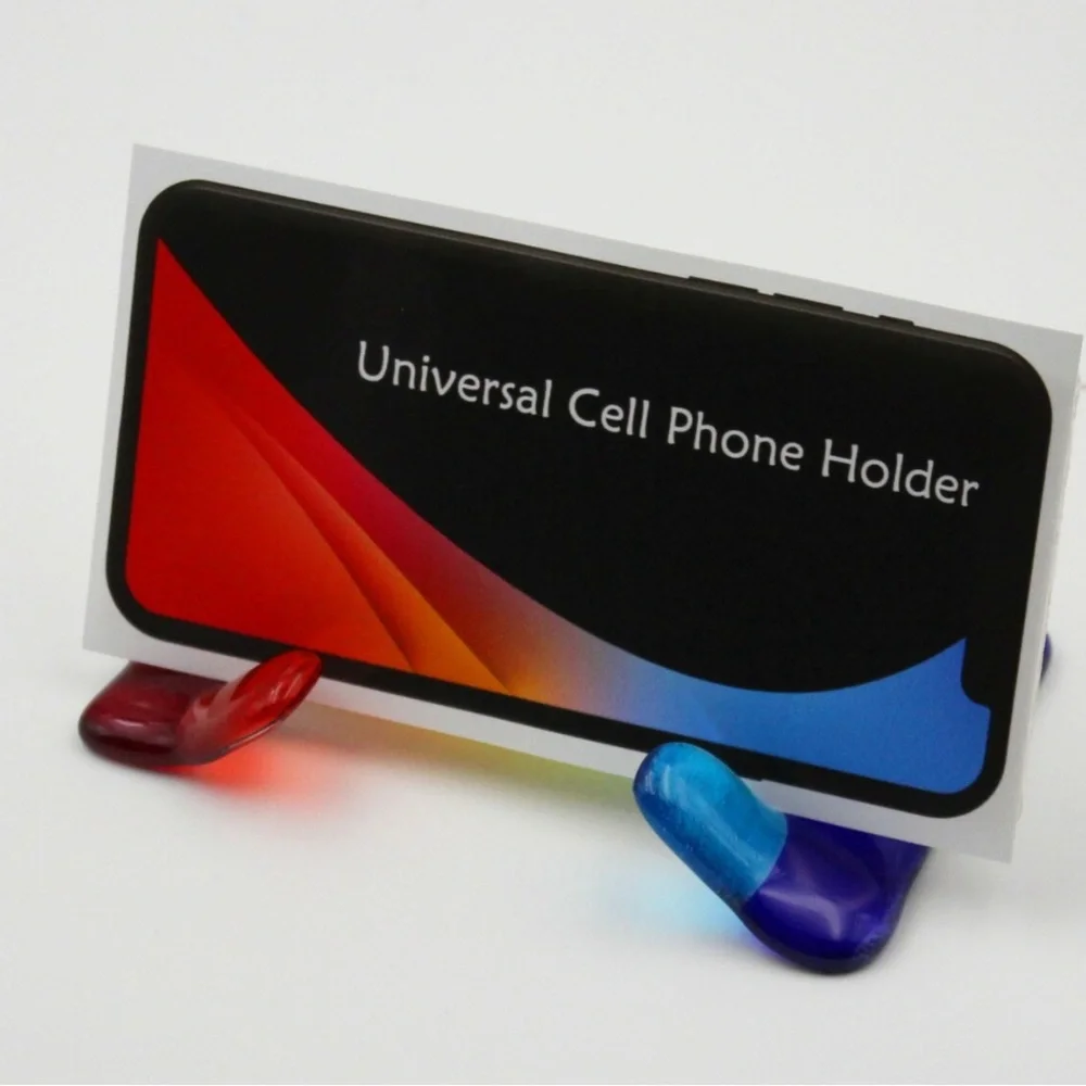 Fused Glass NWOT rainbow 🌈 phone holder
